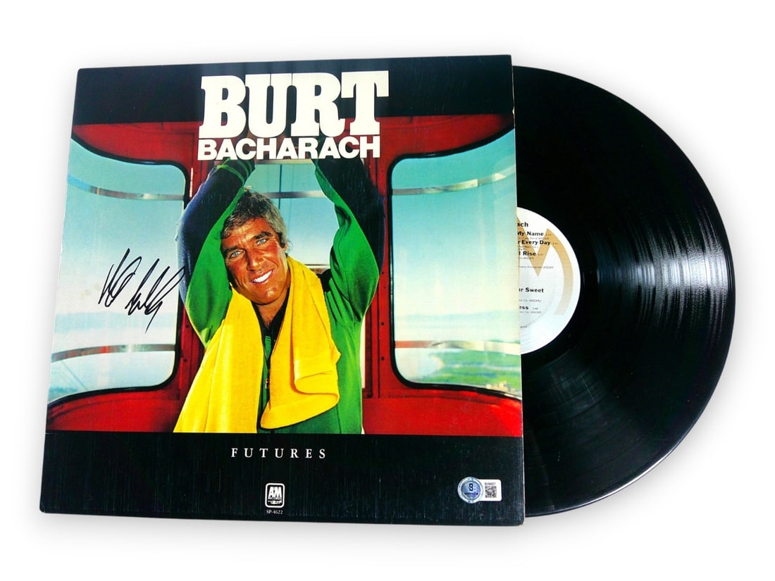 Autographed Album Cover Featuring Burt Bacharach with JSA Authentication: Autographed Album Cover Featuring Burt Bacharach with JSA Authentication This is an original record album cover autographed by Burt Bacharach. The item includes the record(s), though they have not bee