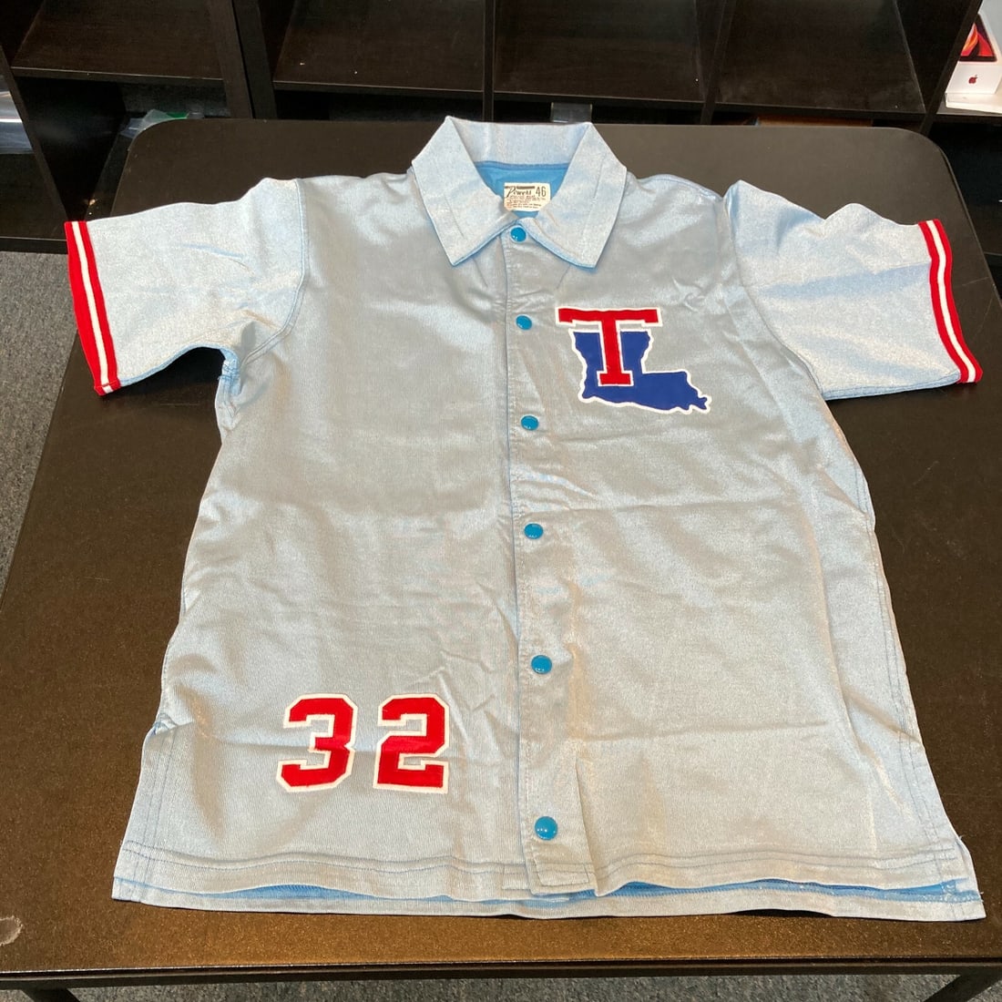 1982-85 Karl Malone Game Worn Louisiana Tech Warmup Jacket with COA: 1982-85 Karl Malone Game Worn Louisiana Tech Warmup Jacket with COA Celebrate the legacy of Karl Malone with this authentic game-worn Louisiana Tech warmup jacket. Worn during his college career from