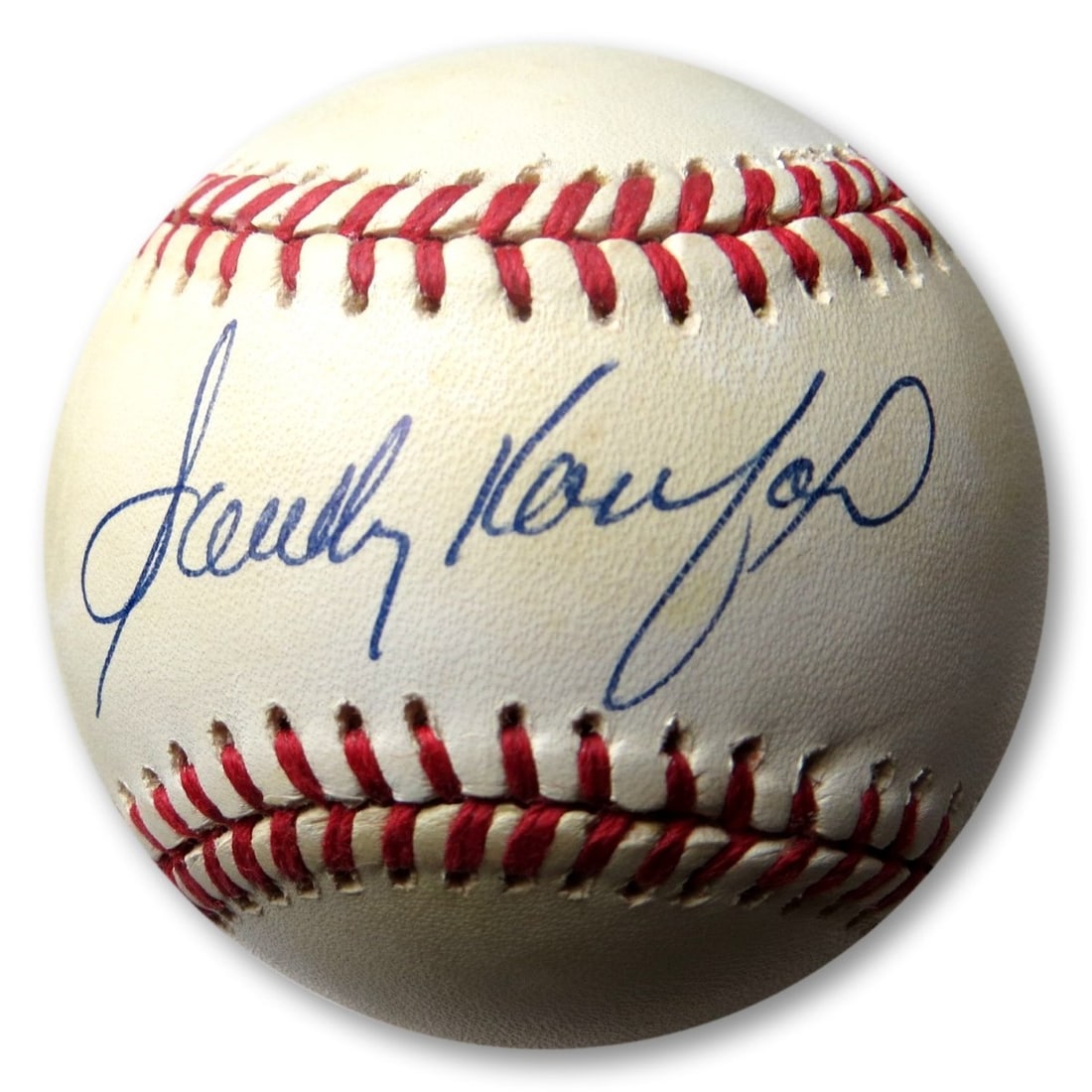 Sandy Koufax Signed NL Baseball Dodgers JSA Authenticated: Sandy Koufax Signed NL Baseball Dodgers JSA Authenticated This is an authentic Sandy Koufax signed Official National League baseball, featuring a clear autograph. The baseball has been authenticated b