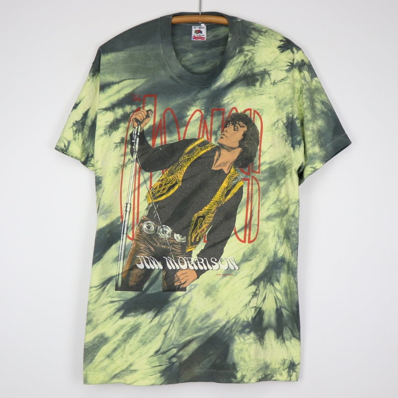 Vintage 1988 Tie Dye Shirt Featuring The Doors Jim Morrison Graphic: Vintage 1988 Tie Dye Shirt Featuring The Doors Jim Morrison Graphic This is an original vintage 1988 The Doors Jim Morrison tie-dye shirt. It is not a modern reproduction and features no graphics on t