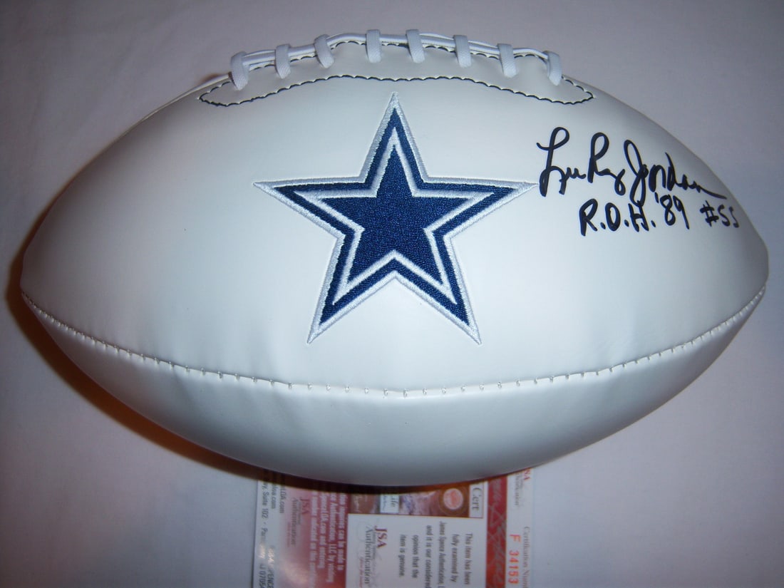 Lee Roy Jordan Signed Football JSA COA NFL Collectible: Lee Roy Jordan Signed Football JSA COA NFL Collectible This is an original signed football by Lee Roy Jordan, a notable Hall of Fame player associated with the Dallas Cowboys. The autograph comes with