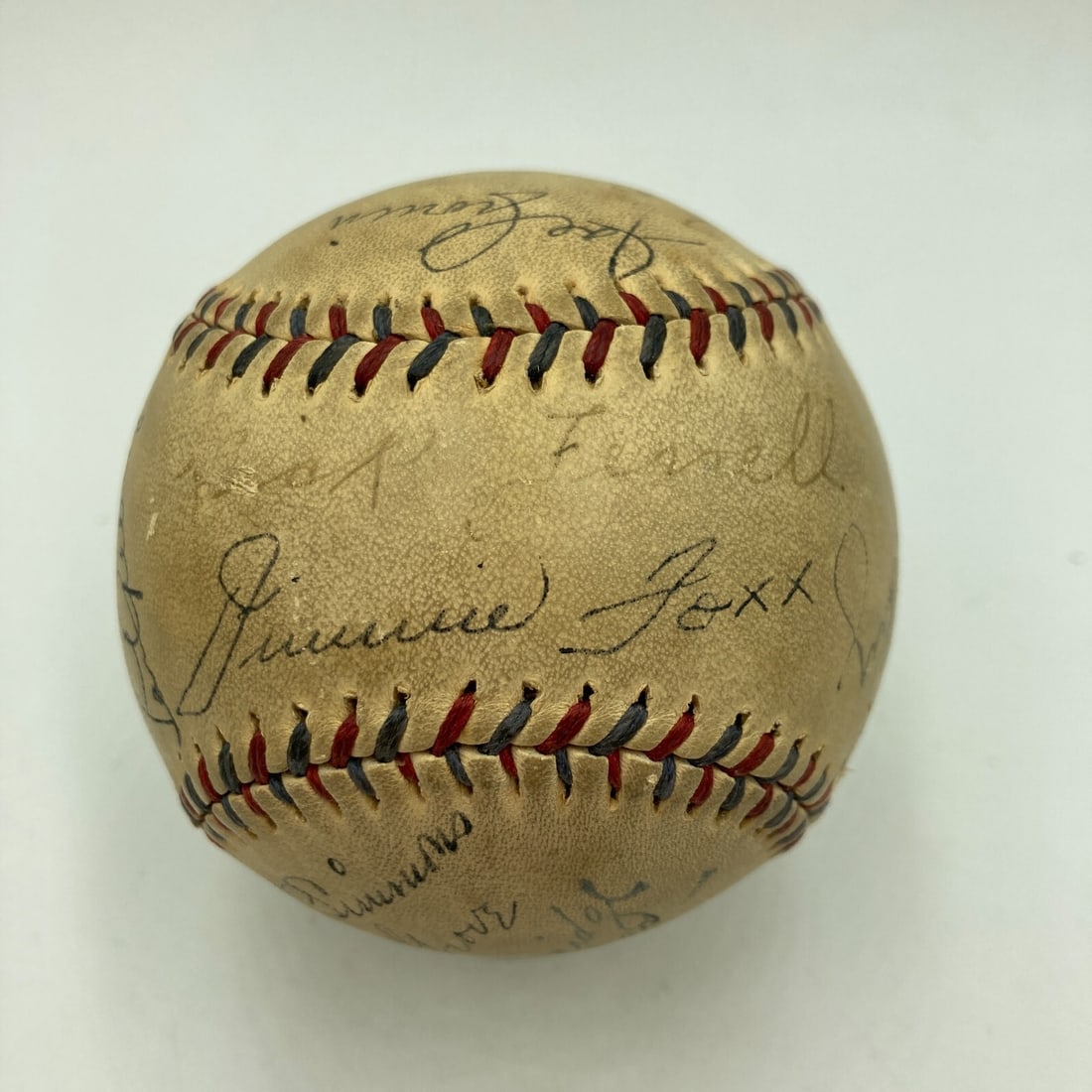 Babe Ruth Lou Gehrig 1933 All-Star Game Signed Baseball JSA COA - 3