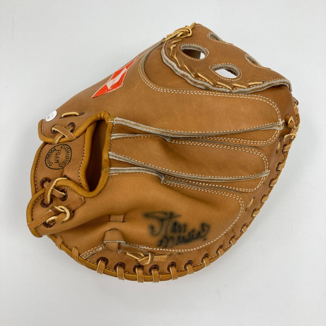 Stan Musial Signed Vintage Baseball Glove JSA Certified: Stan Musial Signed Vintage Baseball Glove JSA Certified This vintage Stan Musial game model baseball glove is a true collector's item. Autographed by the legendary player, Stan Musial, this glove come