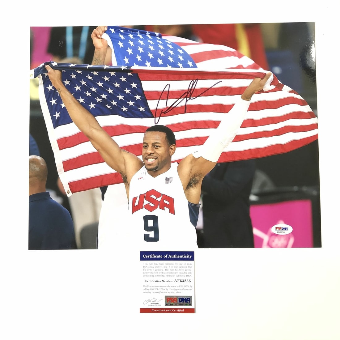 Andre Iguodala Autographed 11x14 Photo PSA/DNA Team USA Basketball: Andre Iguodala Autographed 11x14 Photo PSA/DNA Team USA Basketball This is an original 11x14 photograph autographed by NBA player Andre Iguodala, captured during his time with Team USA. The signature