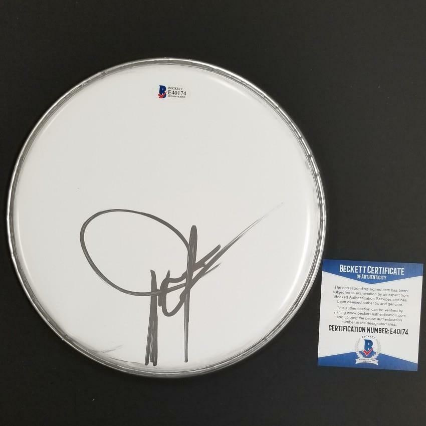 Dwight Yoakam Autographed Drumhead with Beckett BAS COA (1 of 1)
