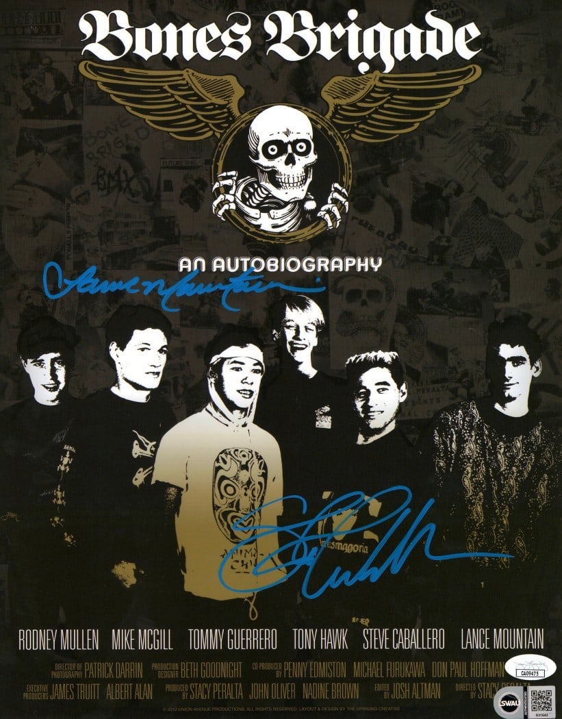 Steve Caballero Lance Mountain Signed 11X14 Photo JSA Authenticated: Steve Caballero Lance Mountain Signed 11X14 Photo JSA Authenticated This is an autographed 11" x 14" photograph featuring legendary skateboarders Steve Caballero and Lance Mountain, both of whom are i