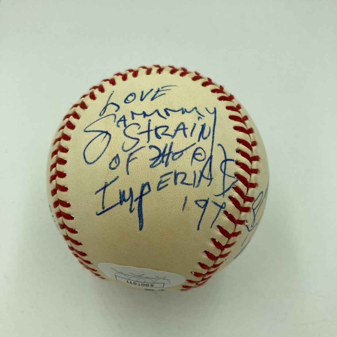 Little Anthony Autographed Baseball JSA Certified Authentic: Little Anthony Autographed Baseball JSA Certified Authentic This is an original signed baseball by Little Anthony and the Imperials. The baseball comes with a James Spence Authentication (JSA) certifi