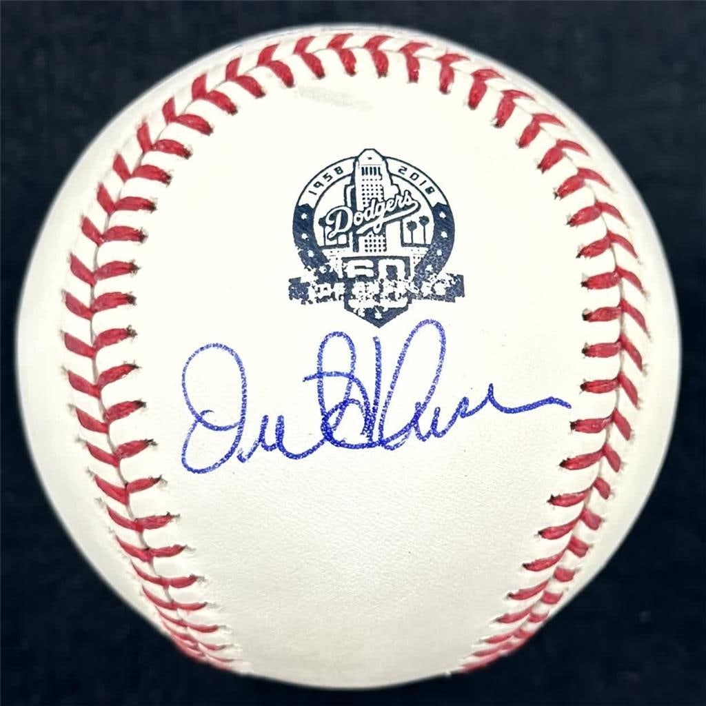 Orel Hershiser Signed Dodgers 60th Anniversary Baseball Beckett Authenticated: Orel Hershiser Signed Dodgers 60th Anniversary Baseball Beckett Authenticated Celebrate the legacy of the Los Angeles Dodgers with this authentic Orel Hershiser signed baseball, commemorating the team
