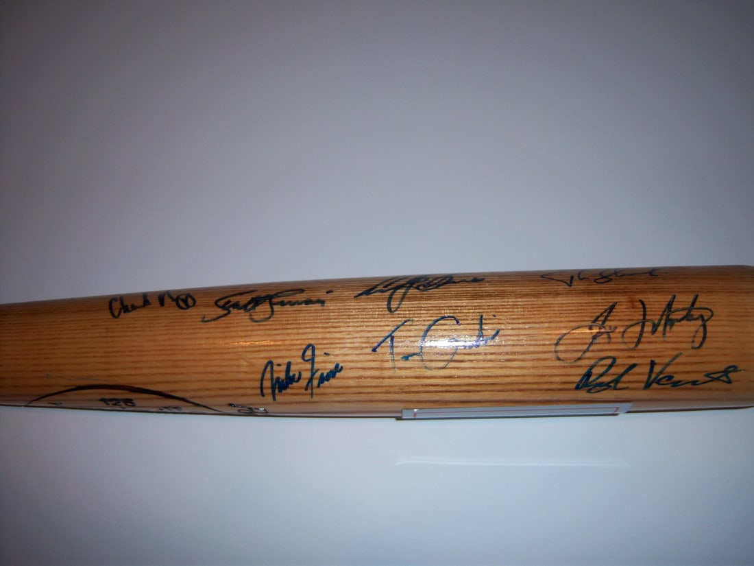 Robin Ventura Tino Martinez Signed Bat 1988 USA Olympic Gold Team (1 of 3)