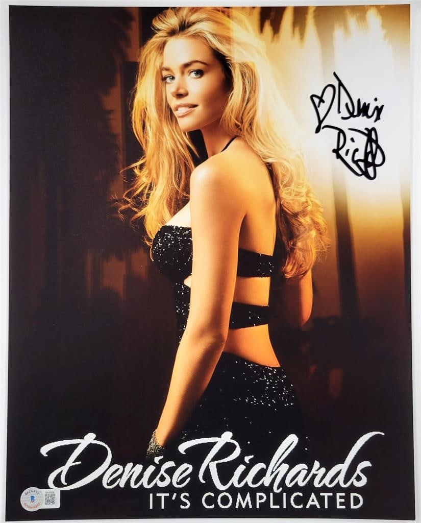 Denise Richards Signed 11x14 Ant Man Photo Beckett Authenticated: Denise Richards Signed 11x14 Ant Man Photo Beckett Authenticated This original 11x14 photograph features Denise Richards, known for her role as a model and actress. The photo is authenticated by Becke
