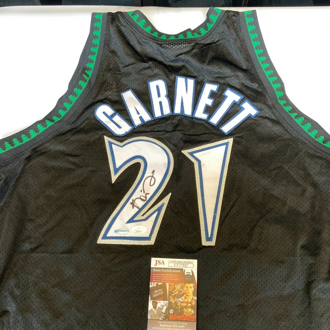 Kevin Garnett Signed Minnesota Timberwolves Puma Jersey JSA COA & UDA: Kevin Garnett Signed Minnesota Timberwolves Puma Jersey JSA COA & UDA Own a piece of basketball history with this Kevin Garnett signed authentic Minnesota Timberwolves jersey. This Puma game model jer