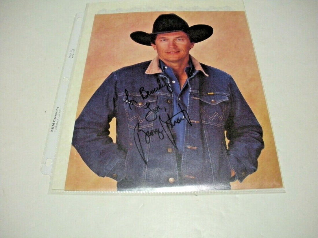 George Strait Signed 8x10 Photo with COA Country Music Legend (1 of 2)