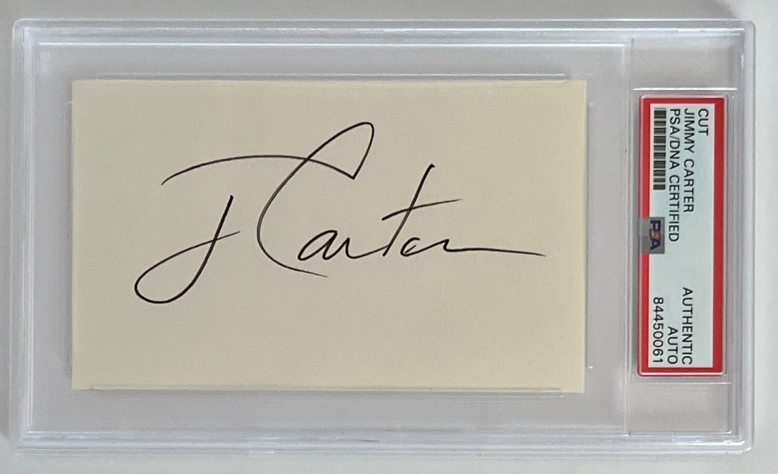 Jimmy Carter Signed Cut Signature PSA/DNA 84450061 39th President (1 of 3)
