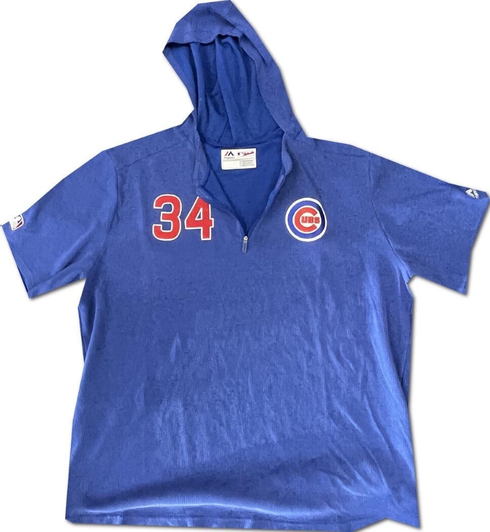 Chicago Cubs Pullover Sweatshirt Number 34 Sandy Koufax: Chicago Cubs Pullover Sweatshirt Number 34 Sandy Koufax Show your support for the Chicago Cubs with this pre-owned sweatshirt featuring Jon Lester's number 34. This authentic MLB pullover is perfect f