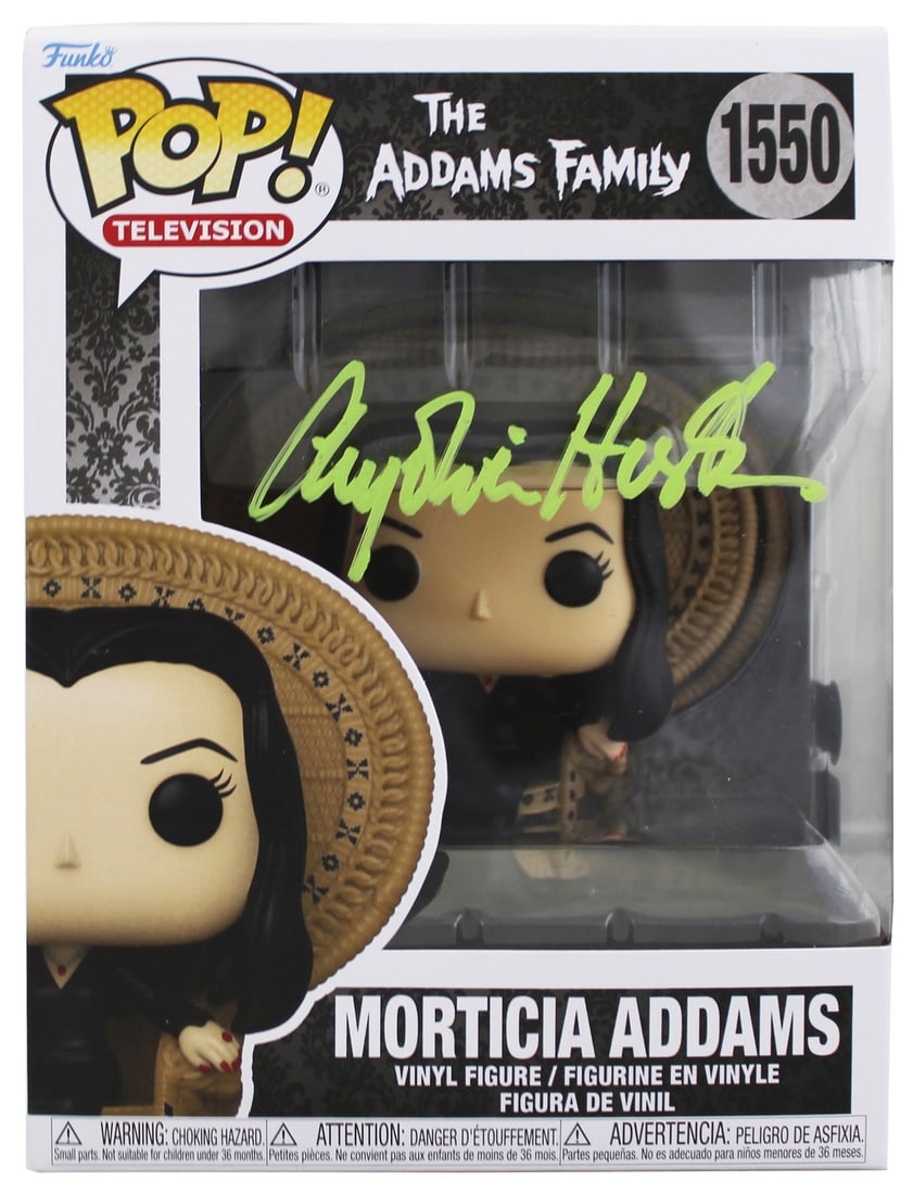 Anjelica Huston Signed Morticia Addams Funko Pop BAS Authenticated: Anjelica Huston Signed Morticia Addams Funko Pop BAS Authenticated This autographed Morticia Addams #1550 Funko Pop Vinyl Figure has been personally signed by Anjelica Huston, the iconic actress from