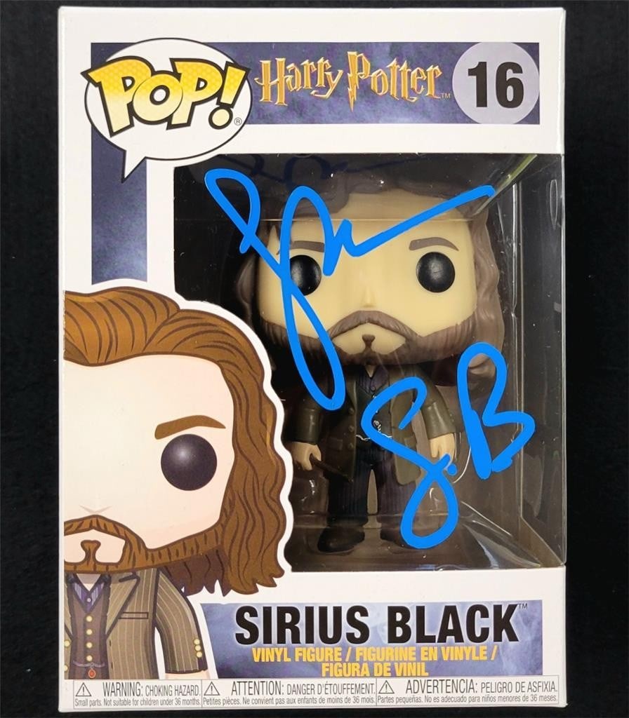 Gary Oldman Signed Sirius Black Harry Potter Funko Pop Beckett Authenticated: Gary Oldman Signed Sirius Black Harry Potter Funko Pop Beckett Authenticated This is an authentic Funko Pop! figure of Sirius Black from the Harry Potter series, signed by the talented actor Gary Oldm