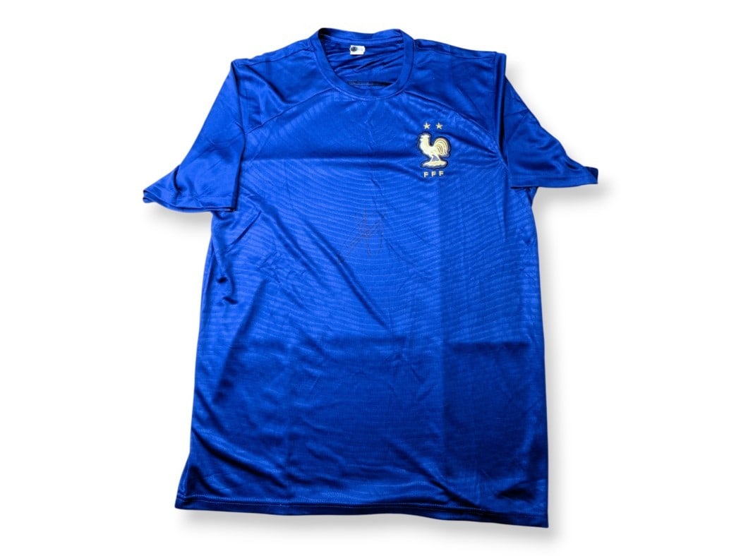 Jules Kounde Autographed France Soccer Jersey Beckett Authenticated: Jules Kounde Autographed France Soccer Jersey Beckett Authenticated This is an authentic Jules Kounde autographed soccer jersey from the France National Team. The jersey has been pre-owned and feature