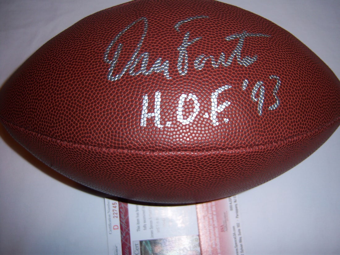 Dan Fouts San Diego Chargers Signed Football with JSA COA: Dan Fouts San Diego Chargers Signed Football with JSA COA This is an original Dan Fouts signed football from the NFL, specifically associated with the Chargers and Oregon. The item features an authent