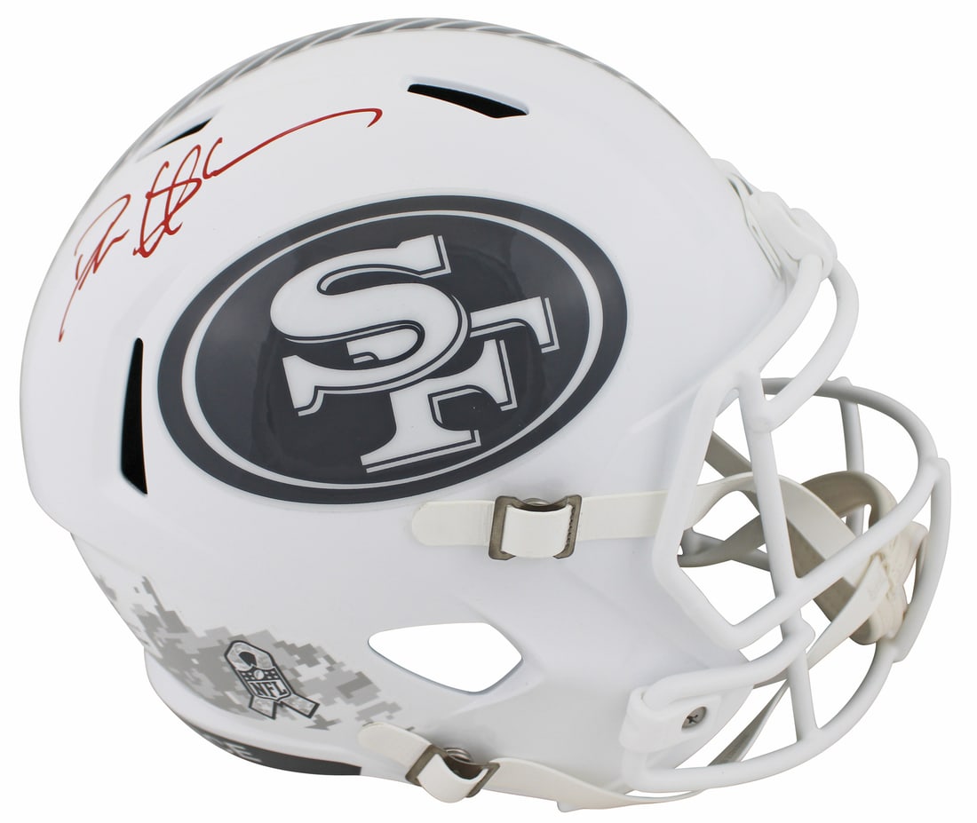 Deion Sanders Signed Salute to Service III Full Size Helmet BAS Authenticated: Deion Sanders Signed Salute to Service III Full Size Helmet BAS Authenticated This authentic San Francisco 49ers Full Size Speed Replica Helmet is personally signed by Deion Sanders, a legendary playe