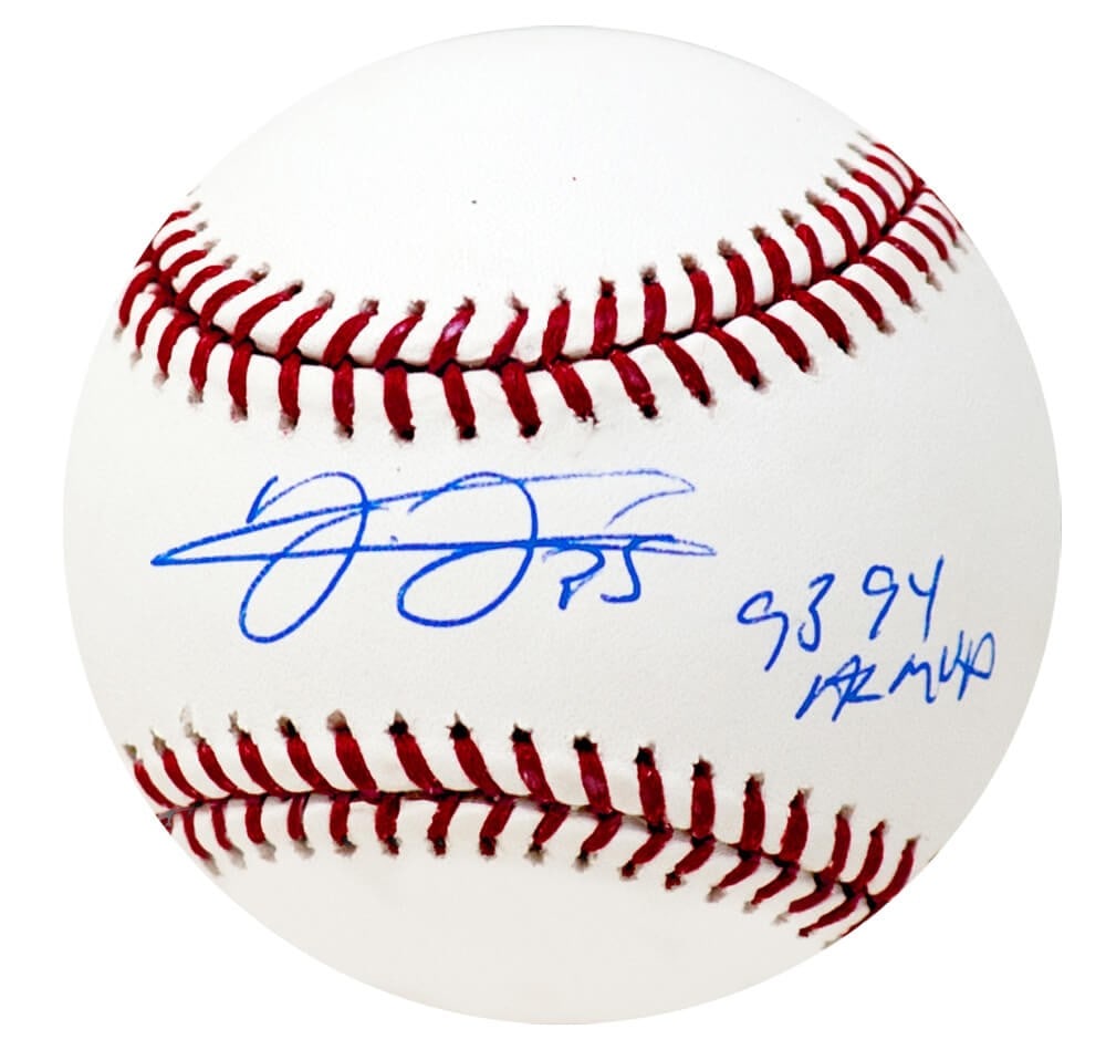 Frank Thomas Signed MLB Baseball with 93 94 AL MVP Inscription: Frank Thomas Signed MLB Baseball with 93 94 AL MVP Inscription This official Rawlings MLB baseball is signed by Frank Thomas, the renowned player and two-time American League MVP. The ball features th