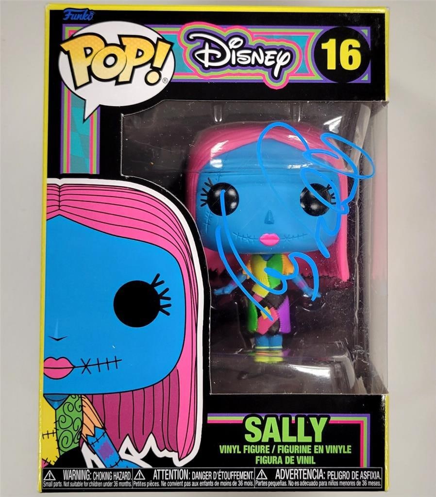 Henry Selick Signed Nightmare Before Christmas Blacklight Funko Pop BAS: Henry Selick Signed Nightmare Before Christmas Blacklight Funko Pop BAS This is a Henry Selick signed Nightmare Sally Blacklight Funko Pop! from the iconic movie 'The Nightmare Before Christmas.' The