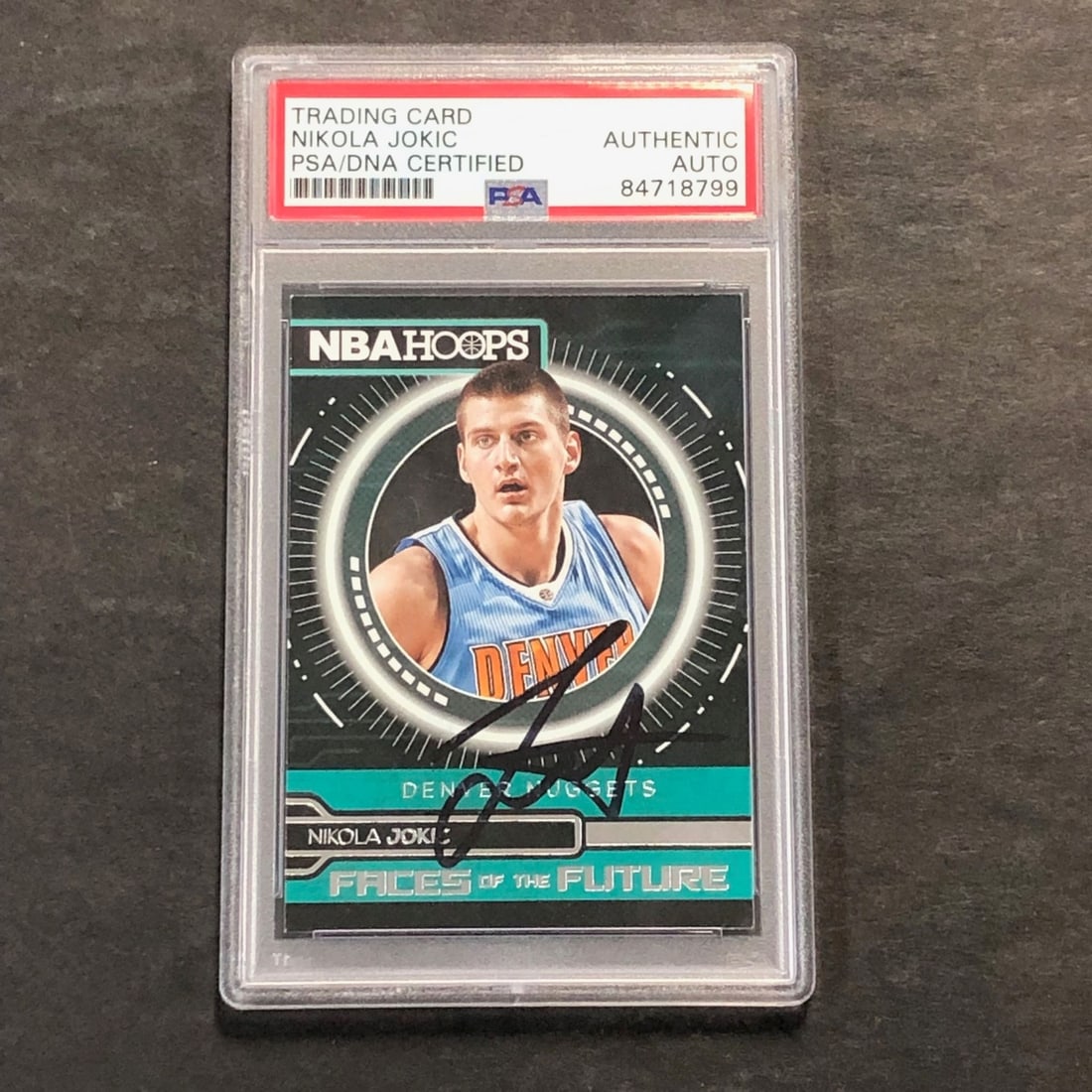 2016-17 NBA Hoops Nikola Jokic Signed Card PSA Authenticated #12 (1 of 2)