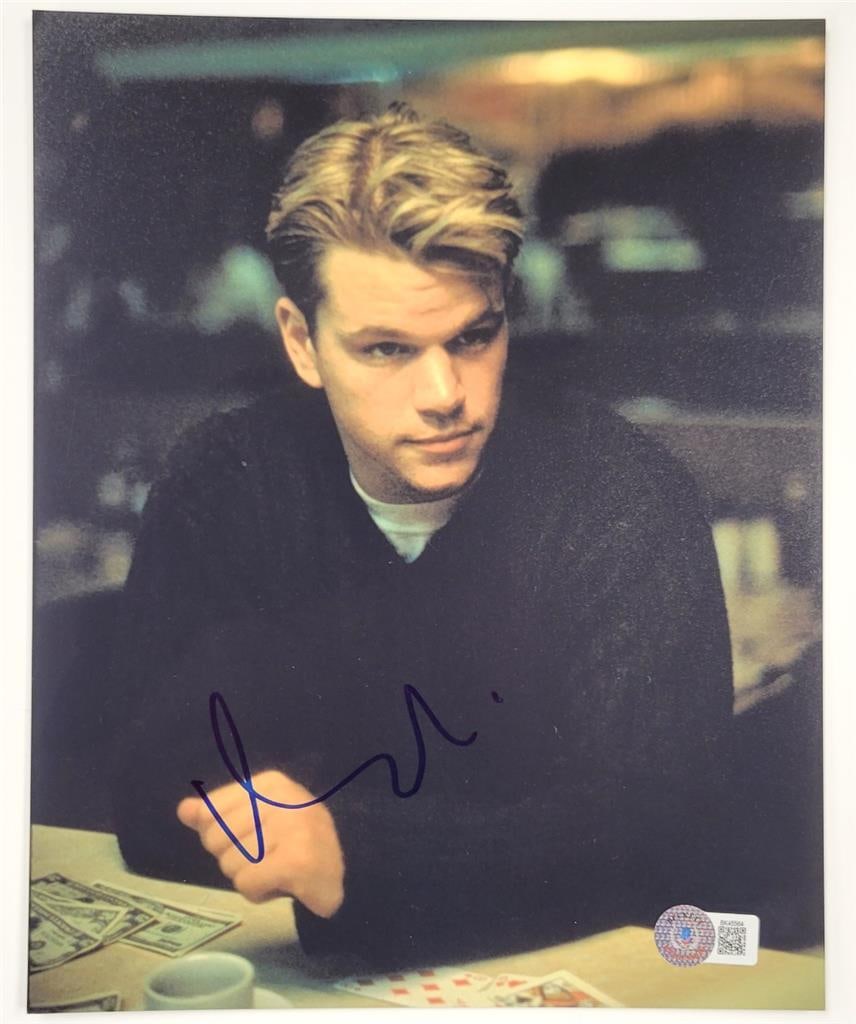 Matt Damon Autographed Rounders 8x10 Photo Beckett Certified (1 of 3)