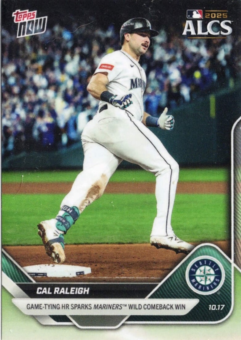 2025 Topps Now Cal Raleigh #881SP Seattle Mariners Graded Baseball Card: 2025 Topps Now Cal Raleigh #881SP Seattle Mariners Graded Baseball Card This 2025 Topps Now Cal Raleigh #881SP Seattle Mariners Baseball Card is an original collectible featuring the talented MLB play