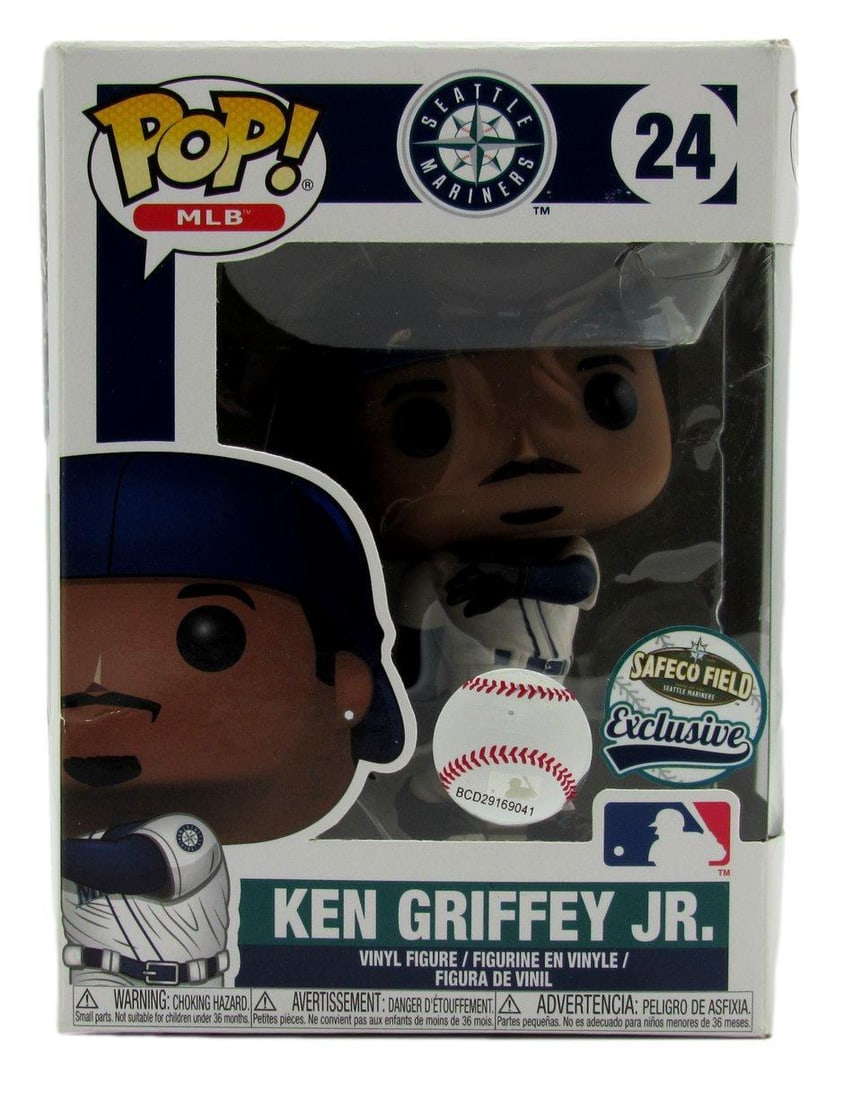 Ken Griffey Jr. Funko POP! #24 Limited Edition MLB Hologram: Ken Griffey Jr. Funko POP! #24 Limited Edition MLB Hologram Celebrate the legacy of Ken Griffey Jr. with this original Funko POP! #24 figurine, a must-have collectible for any Seattle Mariners fan. Th