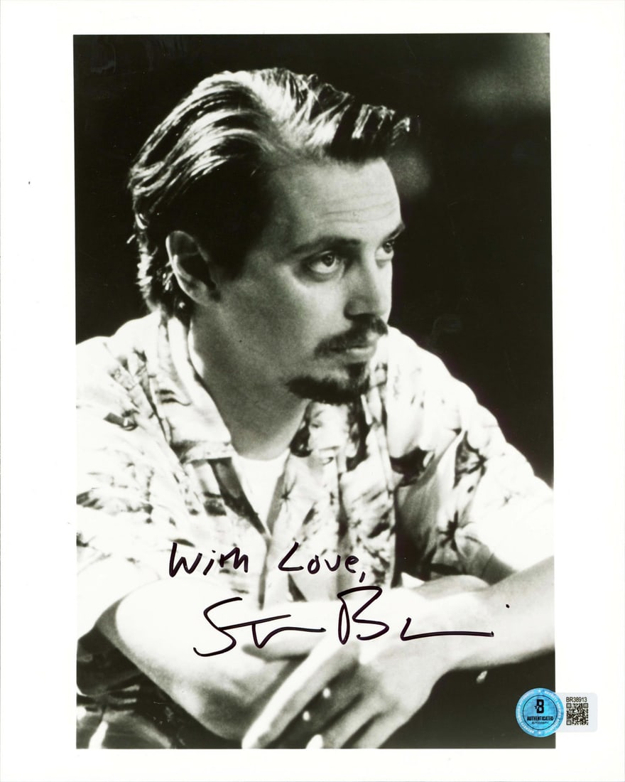 Steve Buscemi Signed Armageddon 8x10 Photo With Love BAS Authenticated: Steve Buscemi Signed Armageddon 8x10 Photo With Love BAS Authenticated This stunning 8x10 vertical photograph features a heartfelt inscription of "With Love" and is personally signed by Steve Buscemi,