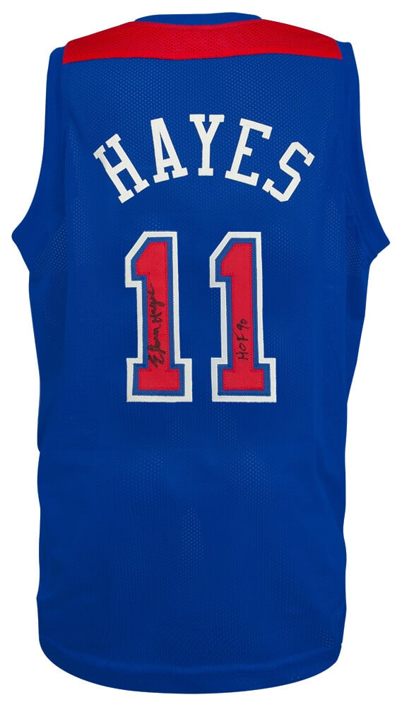 Elvin Hayes Signed Blue Throwback Jersey HOF 90 COA: Elvin Hayes Signed Blue Throwback Jersey HOF 90 COA Elvin Hayes Signed Blue Throwback Jersey HOF 90 COA Celebrate the legacy of basketball legend Elvin Hayes with this signed blue throwback custom bas