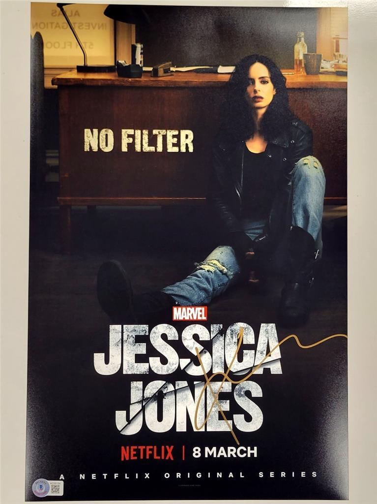 Krysten Ritter Signed Jessica Jones 11x17 Photo Beckett Authenticated: Krysten Ritter Signed Jessica Jones 11x17 Photo Beckett Authenticated This is an original 11x17 photo of Krysten Ritter from the Marvel series 'Jessica Jones'. The photo has been authentically signed