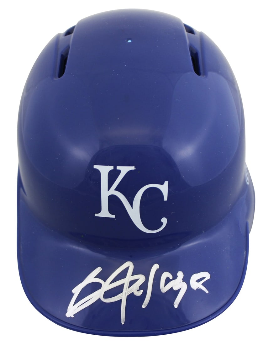 Bo Jackson Signed Kansas City Royals Mini Batting Helmet MLB Authenticated: Bo Jackson Signed Kansas City Royals Mini Batting Helmet MLB Authenticated This authentic mini batting helmet has been personally signed by Bo Jackson, a legendary player of the Kansas City Royals. Th