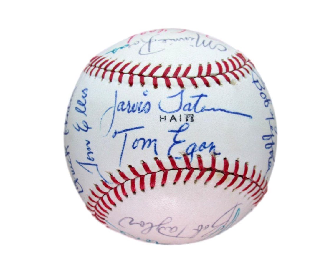 1968 California Angels Team Signed Baseball 23 Autographs: 1968 California Angels Team Signed Baseball 23 Autographs This 1968 California Angels baseball is a remarkable collectible, featuring the signatures of 23 team members, including notable players such