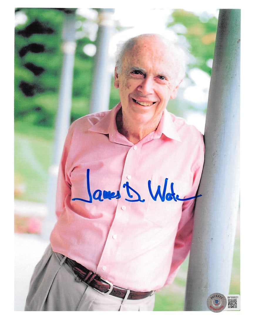 James Watson Signed 8x10 Photo with Beckett Authentication: James Watson Signed 8x10 Photo with Beckett Authentication This is an authentic 8x10 photograph personally signed by James Watson. The item comes with authentication from Beckett Authentication Servic