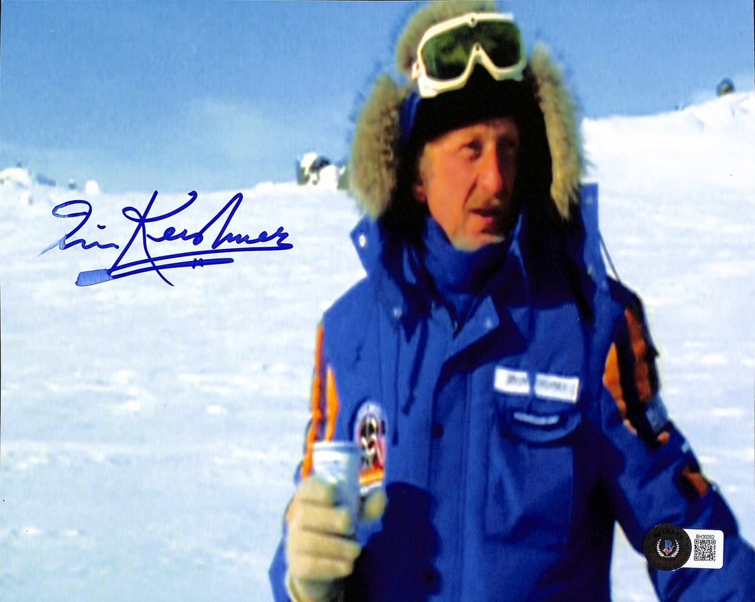 Irvin Kershner Signed 8x10 Photo Empire Strikes Back Beckett Certified: Irvin Kershner Signed 8x10 Photo Empire Strikes Back Beckett Certified This is an autographed 8x10 photograph of Irvin Kershner, the director of The Empire Strikes Back, signed in blue permanent marke