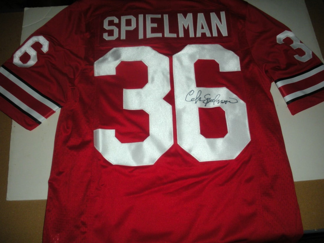 Chris Spielman Signed Ohio State Nike Jersey with COA: Chris Spielman Signed Ohio State Nike Jersey with COA Officially licensed Nike jersey signed by Chris Spielman, a notable player from the Ohio State Buckeyes. This original football jersey showcases t