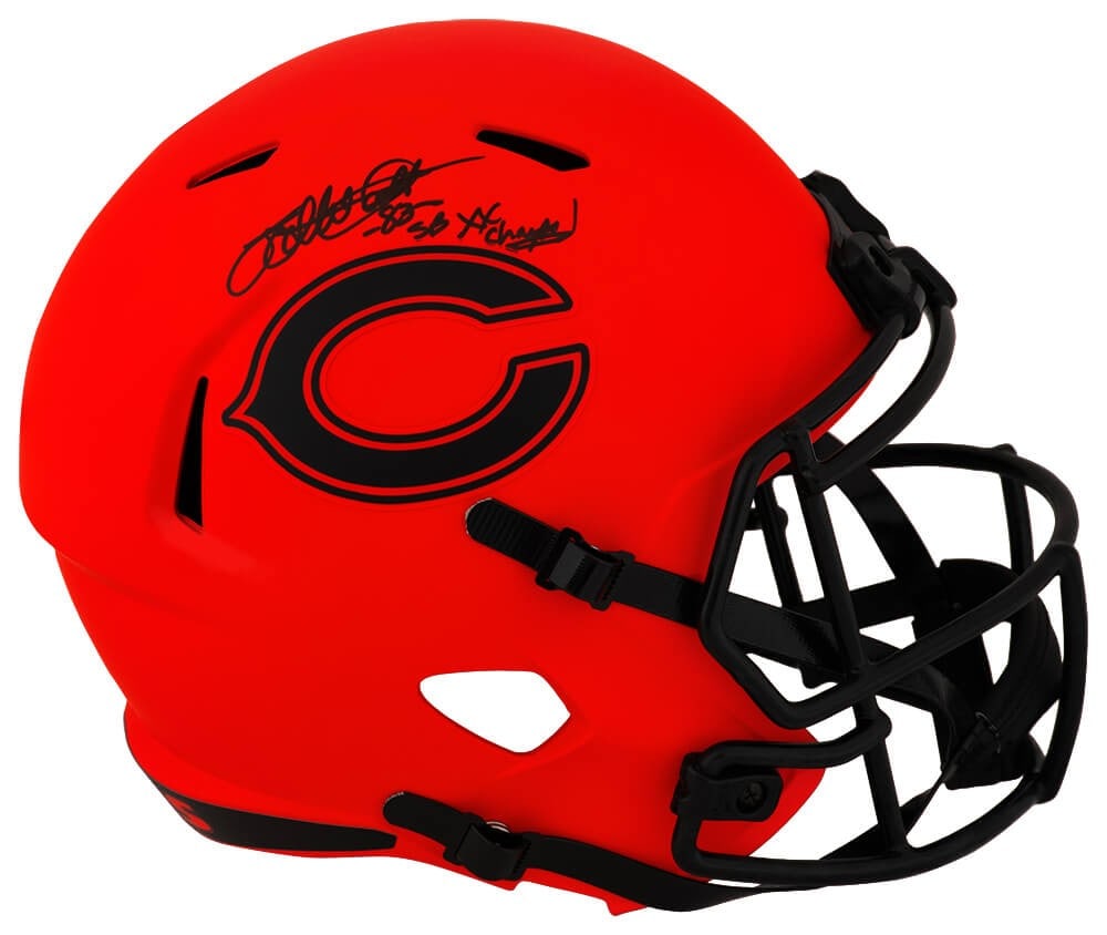 Chicago Bears Full Size Riddell Helmet Signed by Willie Gault with SB XX Champs Inscription: Chicago Bears Full Size Riddell Helmet Signed by Willie Gault with SB XX Champs Inscription This is a pre-owned Chicago Bears Rave Riddell full size speed replica helmet, signed by Willie Gault. The h