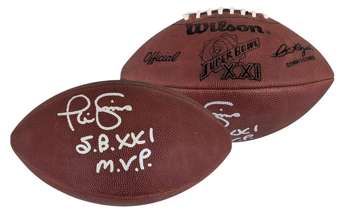 Phil Simms Signed SB XXI Logo Wilson Duke Football with BAS Authentication: Phil Simms Signed SB XXI Logo Wilson Duke Football with BAS Authentication Celebrate the legacy of Phil Simms with this autographed Super Bowl XXI Logo Official Wilson "The Duke" NFL Football. This un