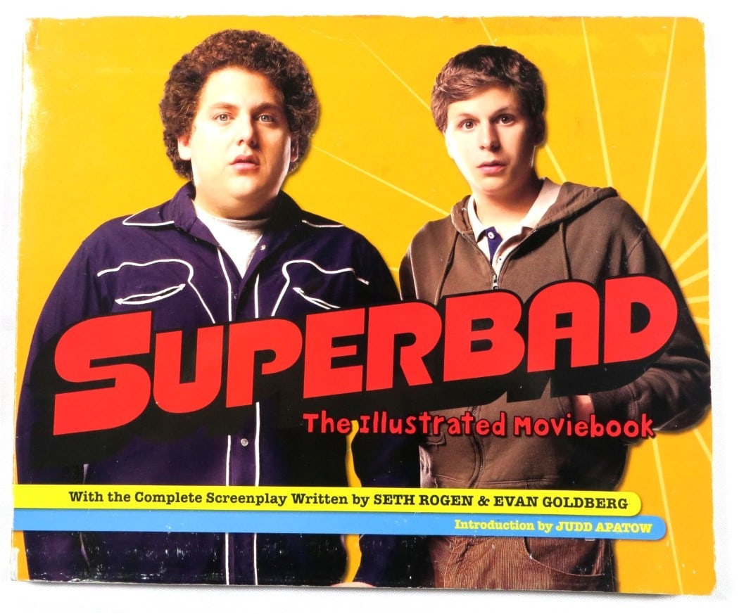 Superbad Signed Book by Rogen Hill Cera JSA Authenticated: Superbad Signed Book by Rogen Hill Cera JSA Authenticated This is a pre-owned softcover book titled 'Superbad' featuring autographs from the cast, including Seth Rogen, Jonah Hill, Michael Cera, Evan