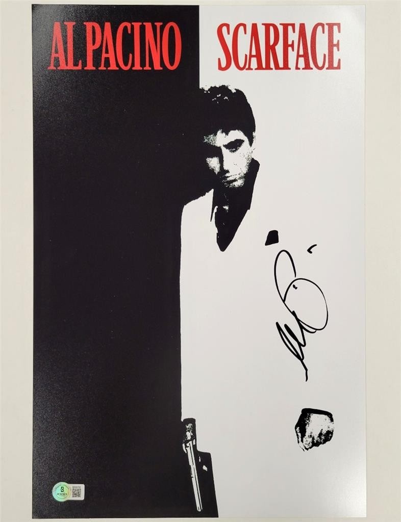 Al Pacino Autographed Scarface Photo 11x17 Beckett Authenticated (1 of 3)