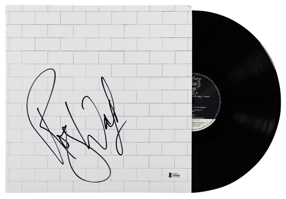 Roger Waters Signed Pink Floyd The Wall Album Cover with Vinyl: Roger Waters Signed Pink Floyd The Wall Album Cover with Vinyl This original autographed album cover of 'The Wall' by Pink Floyd has been personally signed by Roger Waters. Included is the original vi