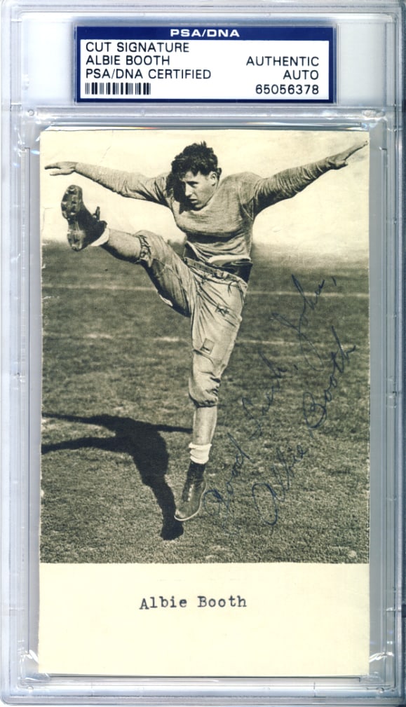 Albie Booth Signed Cut Photo Oklahoma Sooners PSA/DNA Certified (1 of 1)