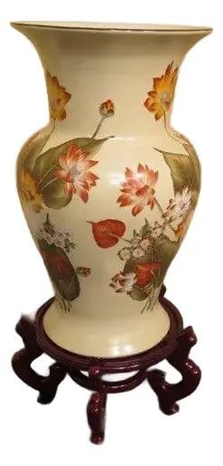 Chinese Porcelain Yan Yan Vase with Autumn Motif by Speer Collectibles (1 of 4)