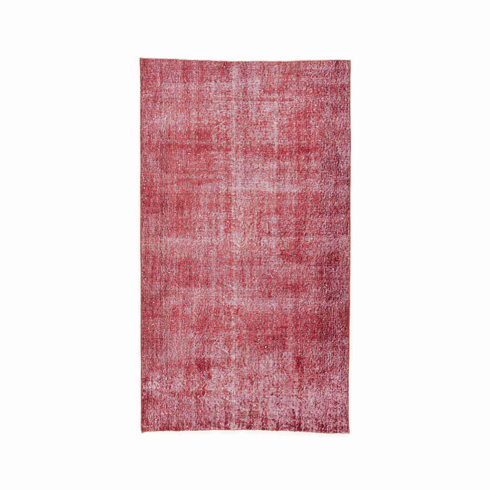 Vintage Handmade Wool on Cotton Carpet 45.3 x 80.3 Inches (1 of 8)