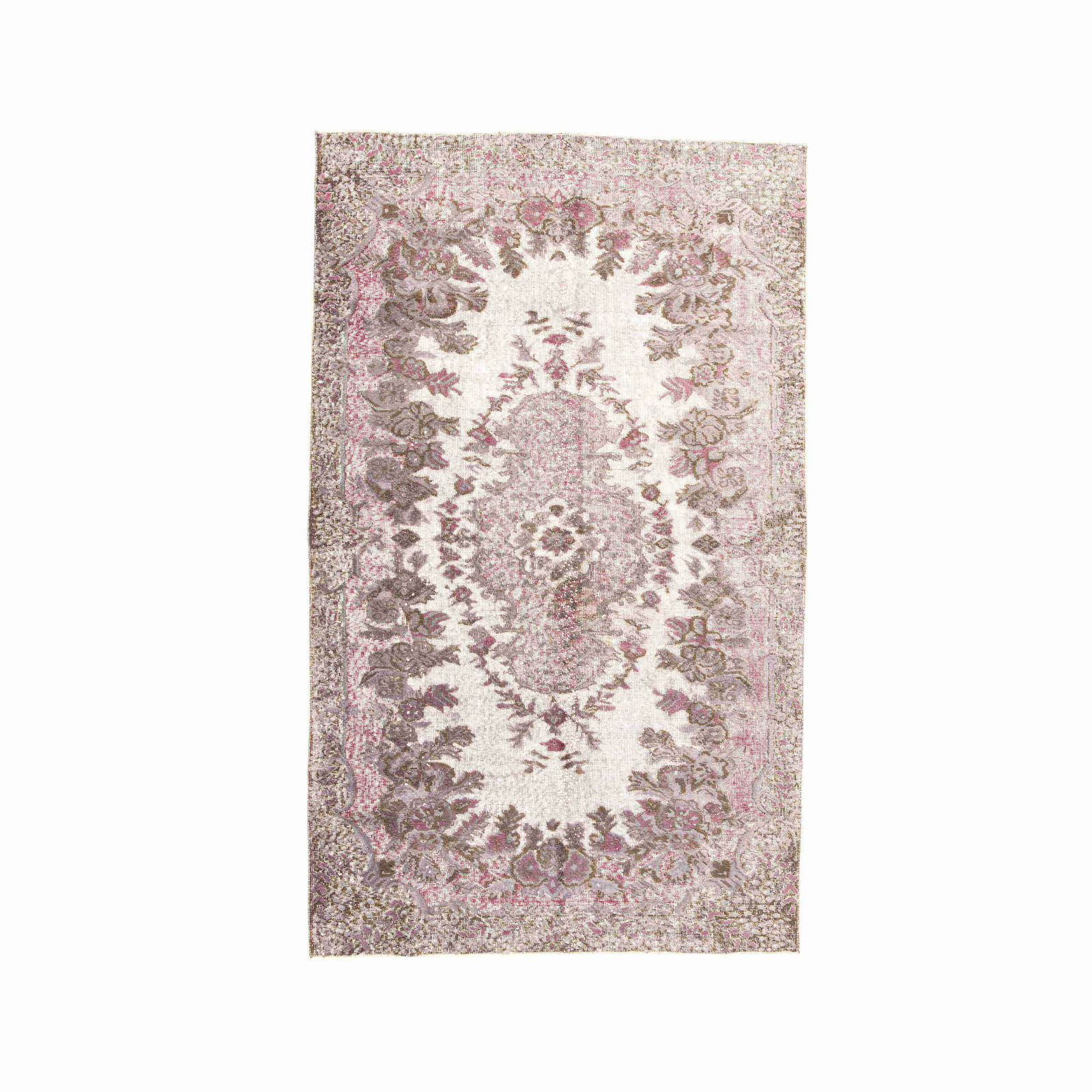 Authentic Handmade Vintage Carpet Wool on Cotton 63.4 x 105.1 Inches: Authentic Handmade Vintage Carpet Wool on Cotton 63.4 x 105.1 Inches This authentic handmade vintage carpet is crafted from a luxurious blend of wool on cotton, showcasing exceptional quality and craf