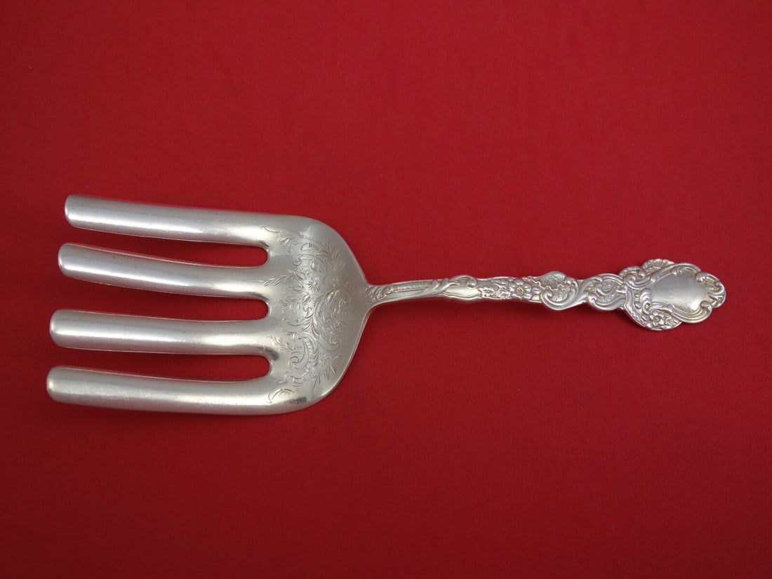 Gorham Marie Antoinette Sterling Silver Asparagus Fork 9 1/4 Brite-Cut (1 of 2)