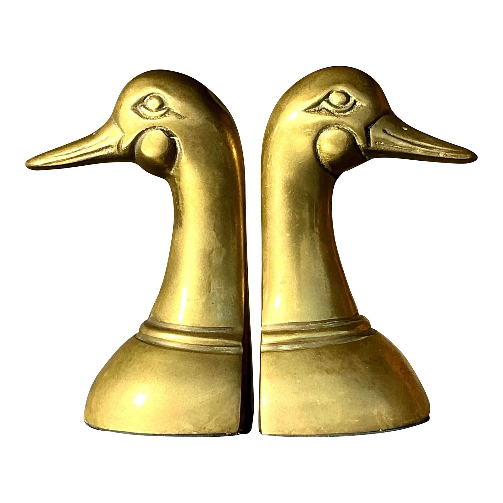 Vintage Regency Brass Duck Head Bookends Set of 2 (1 of 4)