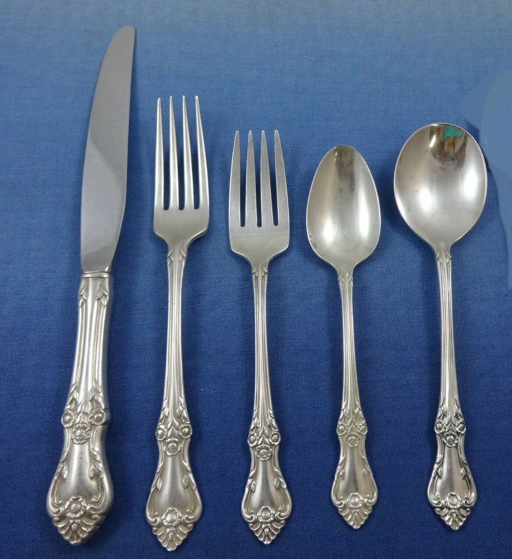 Oneida Afterglow Sterling Silver Flatware Set 94 Pieces Service for 18 (1 of 7)