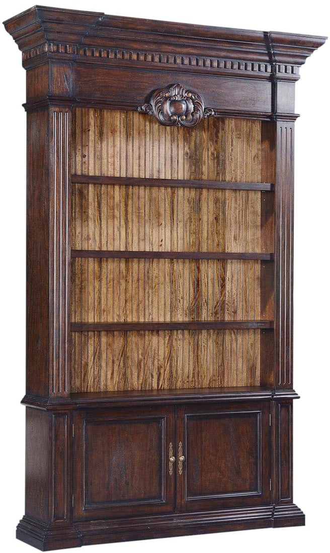 Belize Collection Wood Cabinet in Dark Rustic Pecan Finish (1 of 5)